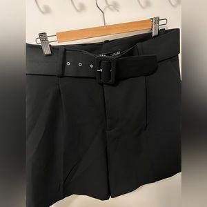 Zara High Rise Dress Shorts, Size Large